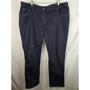 Apparel Collection Jeans Womens Size 22WR Dark Straight Leg Denim Jean Pants